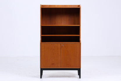 Vintage Teak Regal 60er Jahre | Retro Bücherregal | Mid Century Fächerschrank Holz Aufbewahrung