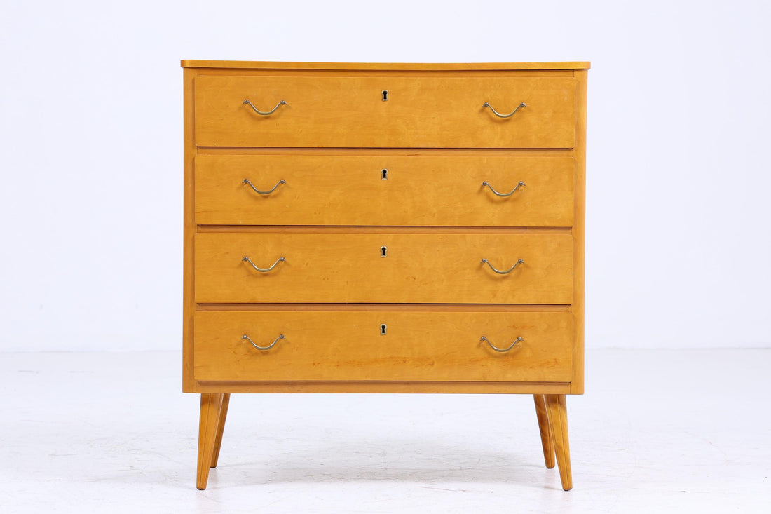 Vintage Schubladen Kommode | Mid Century Schubladen Schrank | 60er Jahre Holz Aufbewahrung