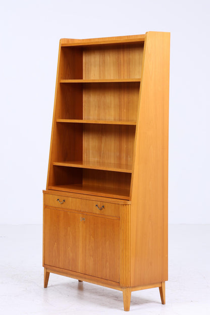 Vintage Regal 60er Jahre | Mid Century Bücherregal Schreibtisch Sekretär Retro Holz Aufbewahrung