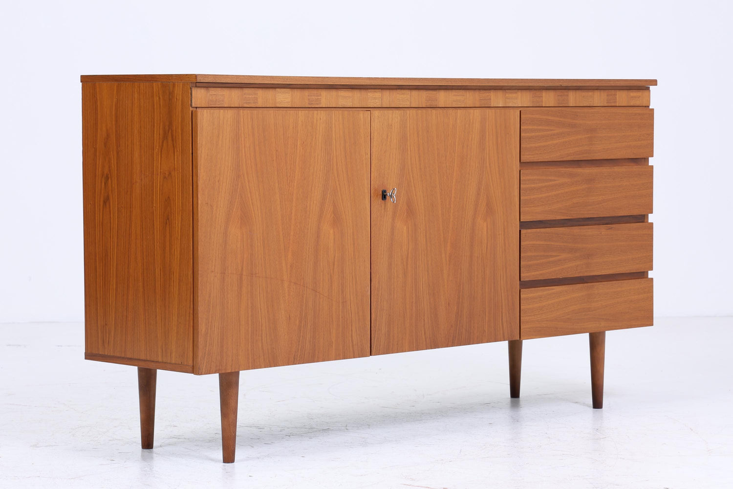 Vintage Sideboard 60er Jahre | Mid Century Schrank Anrichte Holz Aufbewahrung