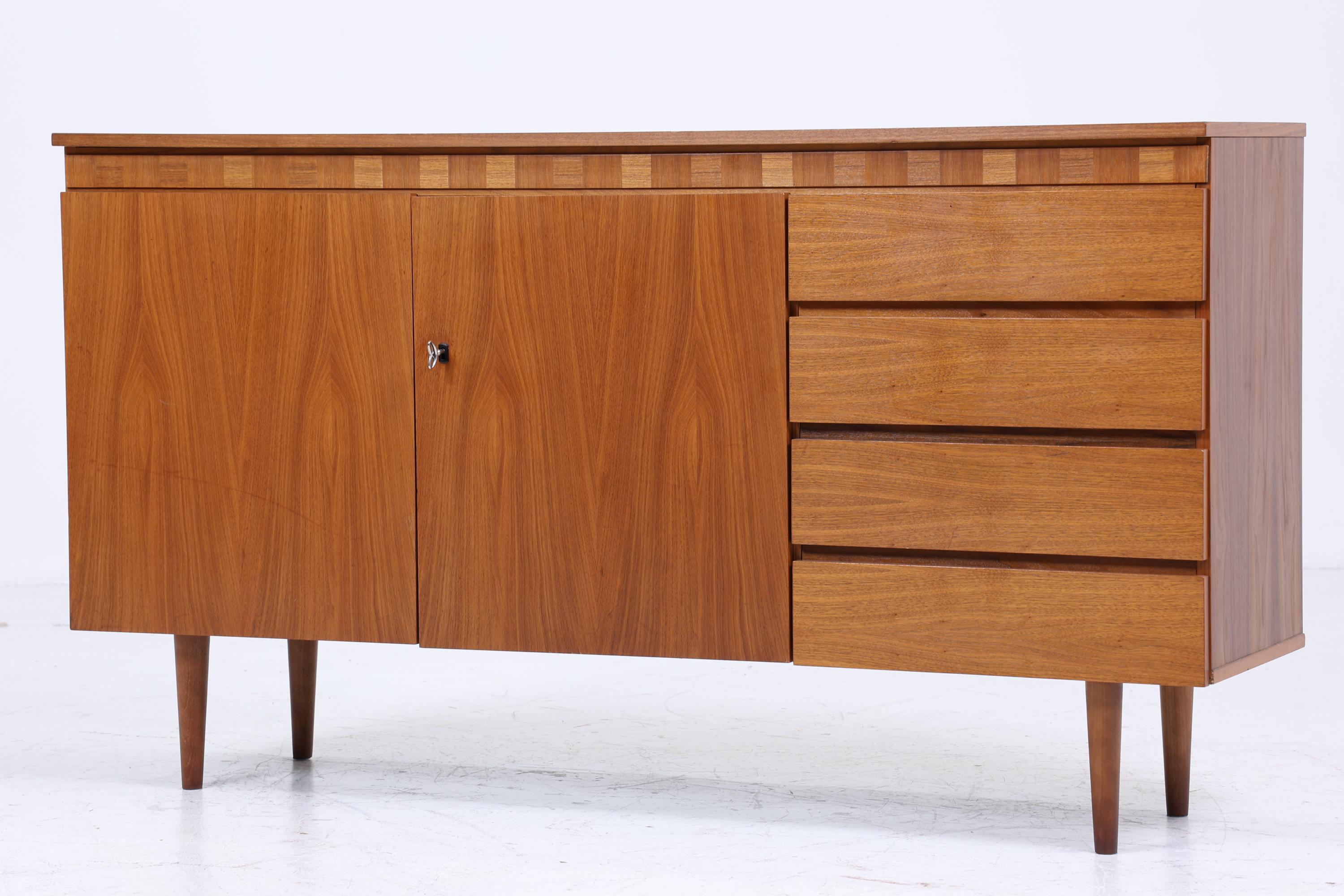 Vintage Sideboard 60er Jahre | Mid Century Schrank Anrichte Holz Aufbewahrung