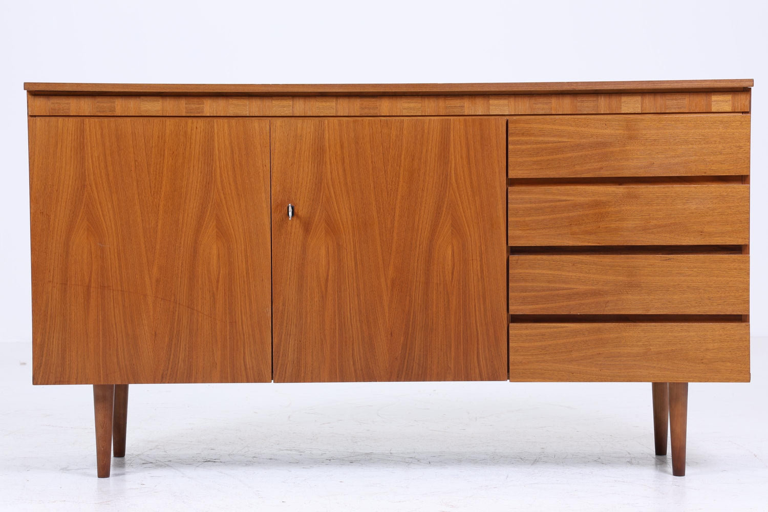 Vintage Sideboard 60er Jahre | Mid Century Schrank Anrichte Holz Aufbewahrung