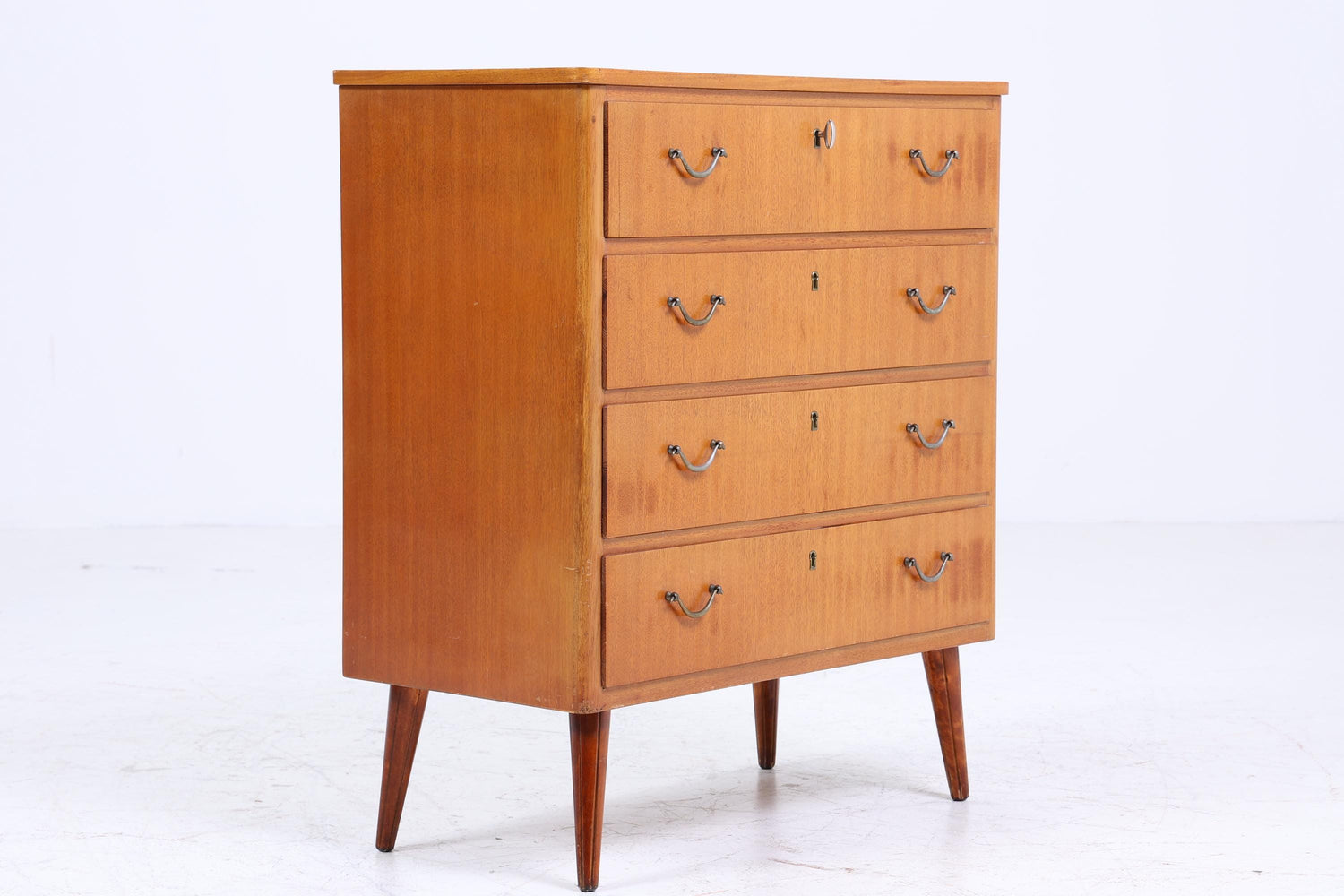 Vintage Schubladen Kommode | Mid Century Schubladen Schrank | 60er Jahre Holz Aufbewahrung