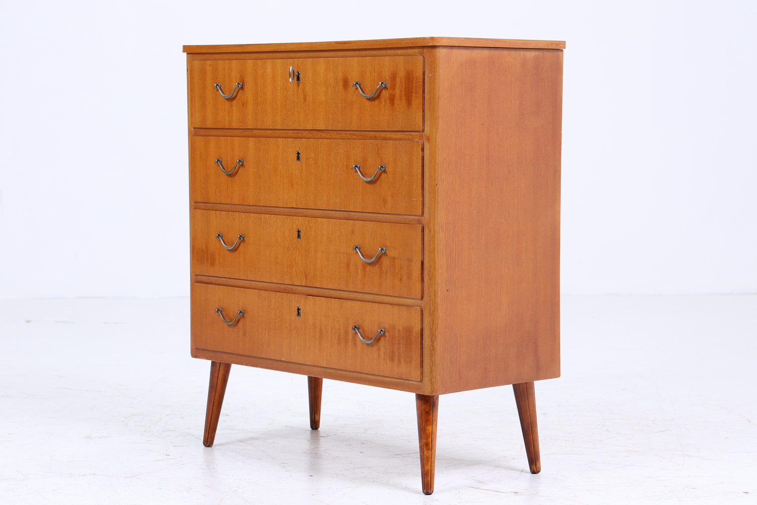 Vintage Schubladen Kommode | Mid Century Schubladen Schrank | 60er Jahre Holz Aufbewahrung