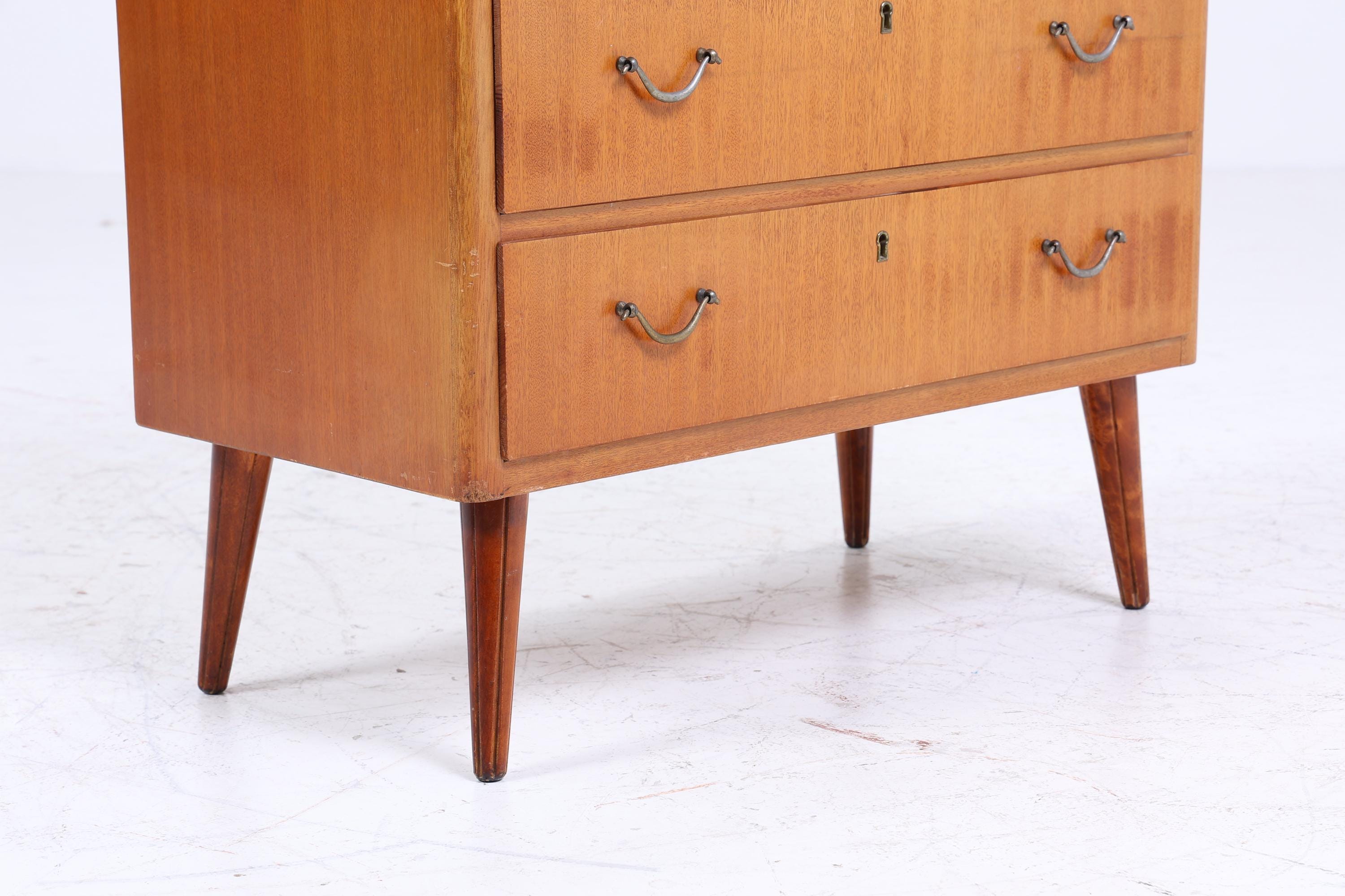 Vintage Schubladen Kommode | Mid Century Schubladen Schrank | 60er Jahre Holz Aufbewahrung