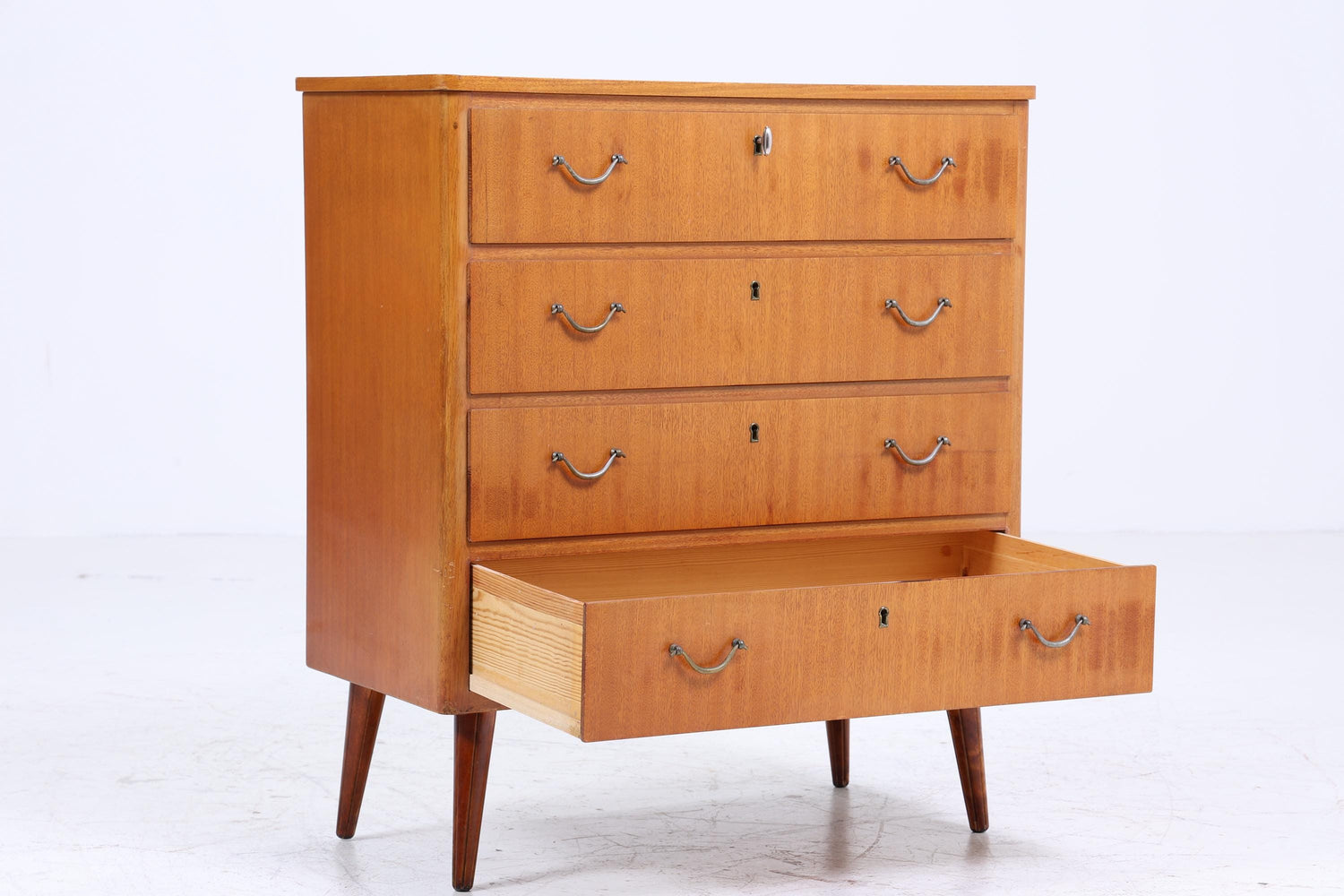 Vintage Schubladen Kommode | Mid Century Schubladen Schrank | 60er Jahre Holz Aufbewahrung