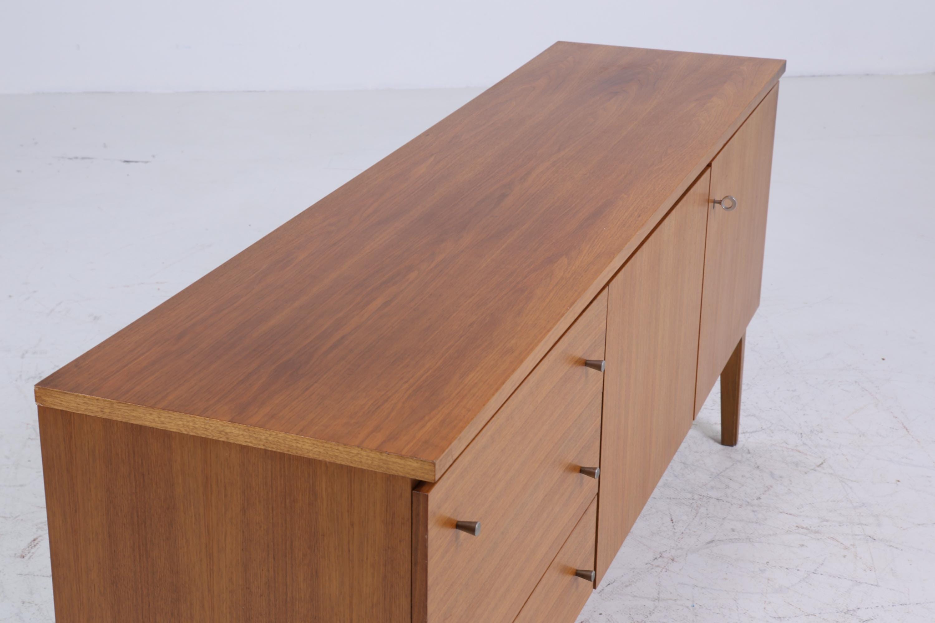 Vintage Sideboard 60er Jahre | Mid Century Schubladen Anrichte Holz Aufbewahrung