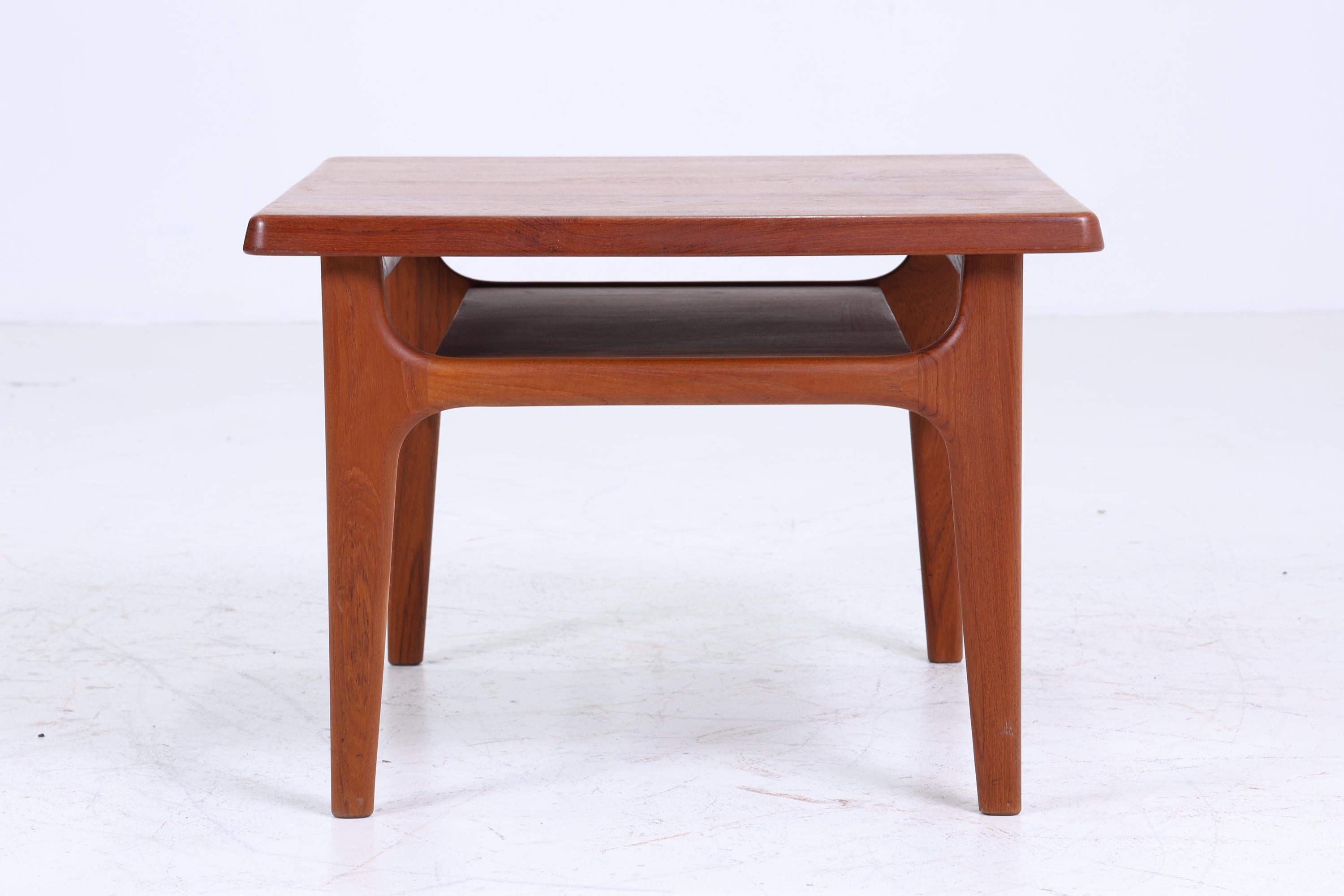 Niels Bach Møbelfabrik Teak Vintage Beistelltisch  | Mid Century Couchtisch Tisch Telefontisch 70er Jahre Retro Wohnzimmer