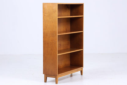 Breites Vintage Bücherregal | Mid Century Regal | 60er Retro Holz Aufbewahrung