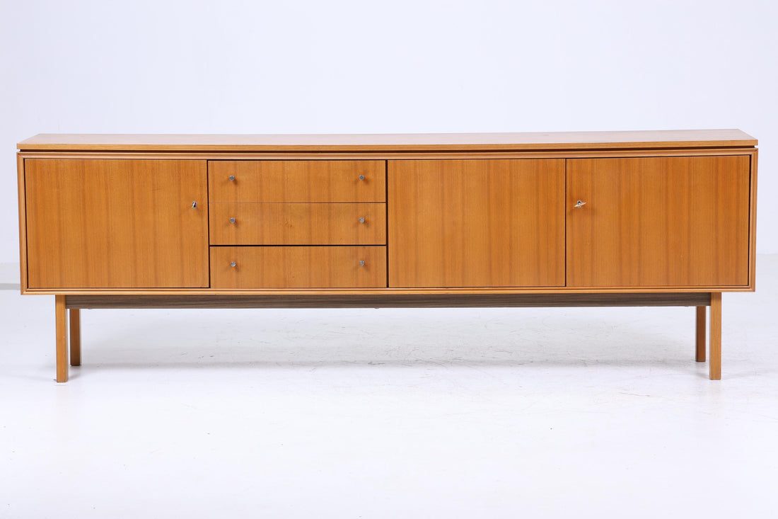 Vintage Sideboard 60er Jahre | Mid Century Schubladen Anrichte Holz Aufbewahrung