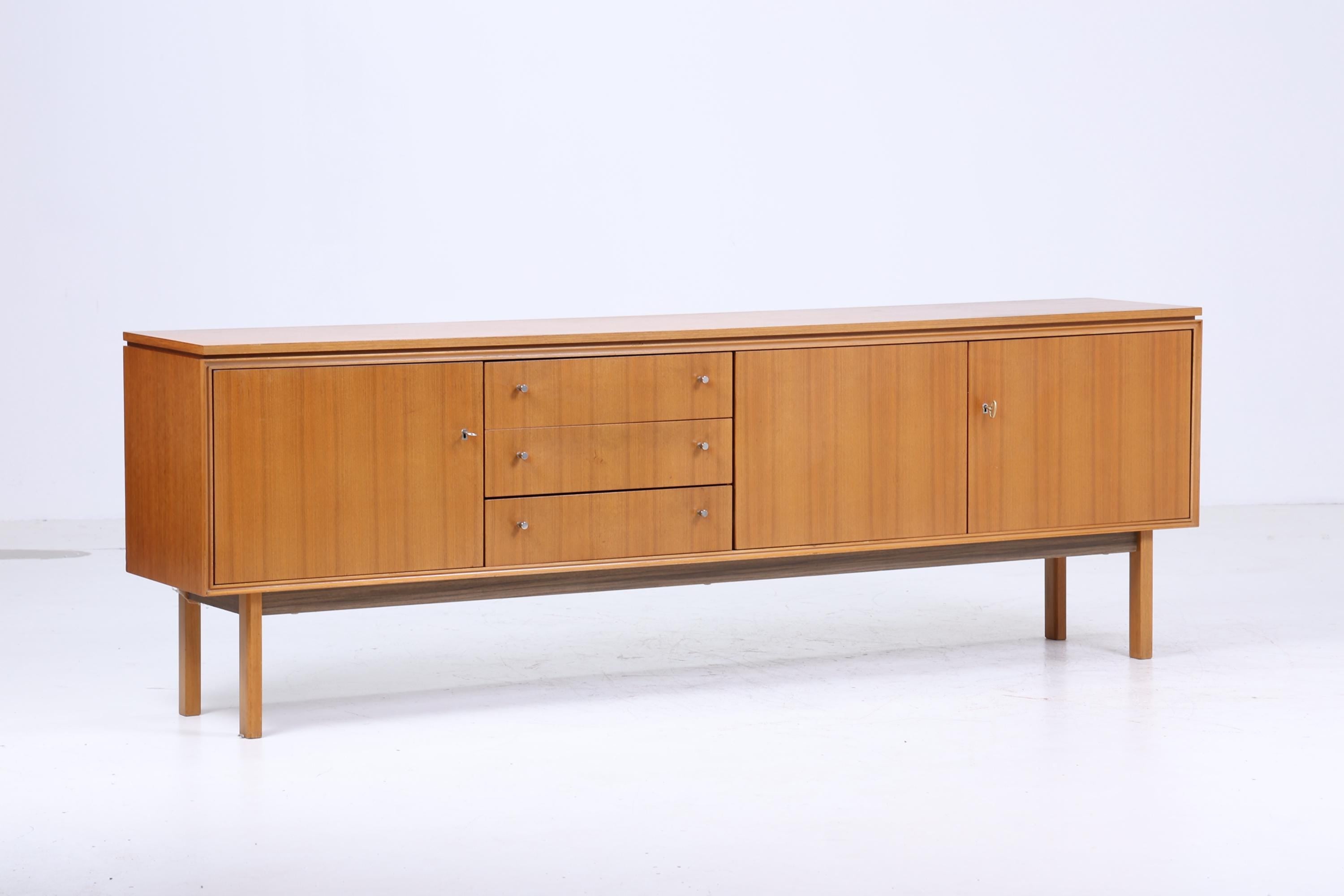 Vintage Sideboard 60er Jahre | Mid Century Schubladen Anrichte Holz Aufbewahrung