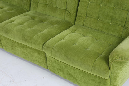 Vintage Modular Stoff Sofa 70er Jahre | Mid Century Couch Lounge Retro Sitzecke 60er