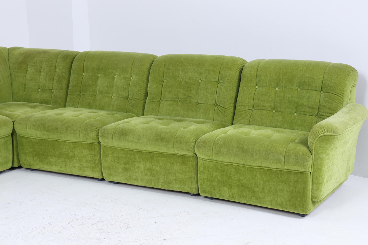 Vintage Modular Stoff Sofa 70er Jahre | Mid Century Couch Lounge Retro Sitzecke 60er