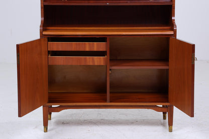 Vintage Regal 60er Jahre | Mid Century Bücherregal Schreibtisch Sekretär Retro Holz Aufbewahrung