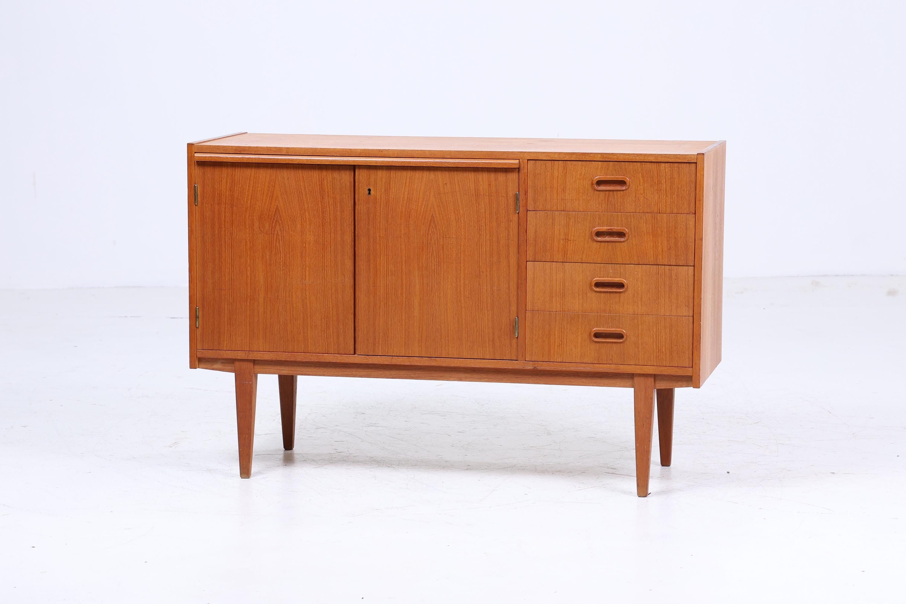 Vintage Kommode aus Teak | Mid Century Schubladen Schrank 60er Jahre Aufbewahrung Retro 70er Holz Sideboard