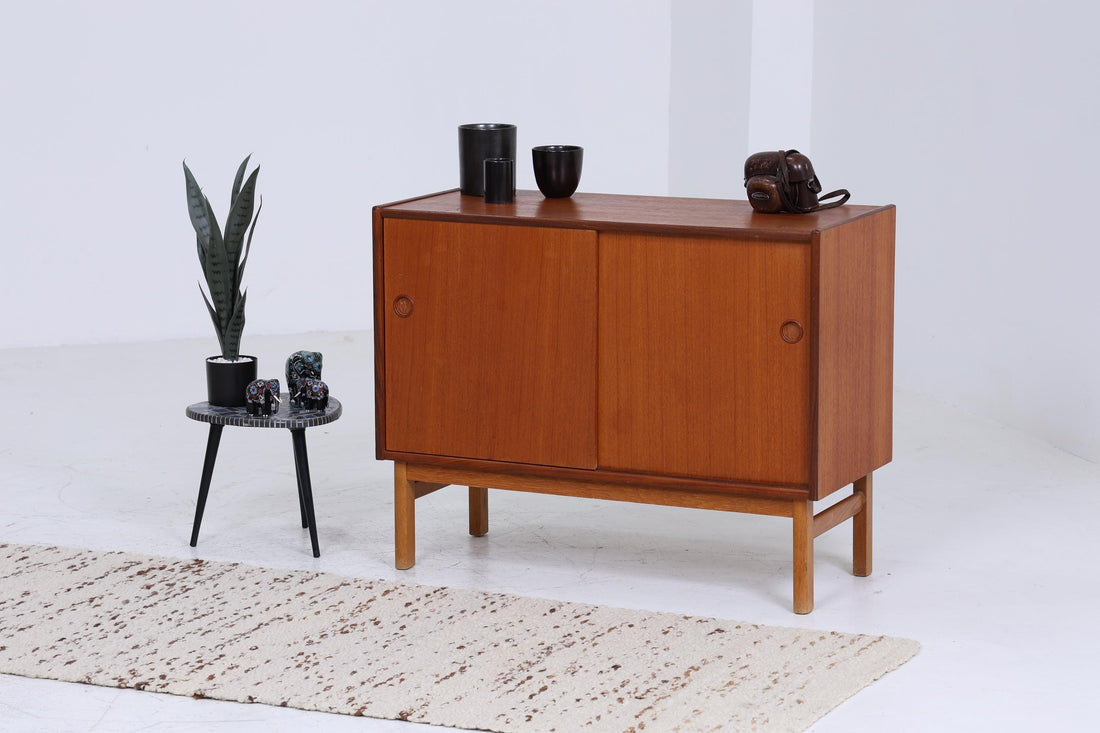 Wundervolle Mid Century Teak Kommode | Vintage Schubladen Schrank Holz Aufbewahrung