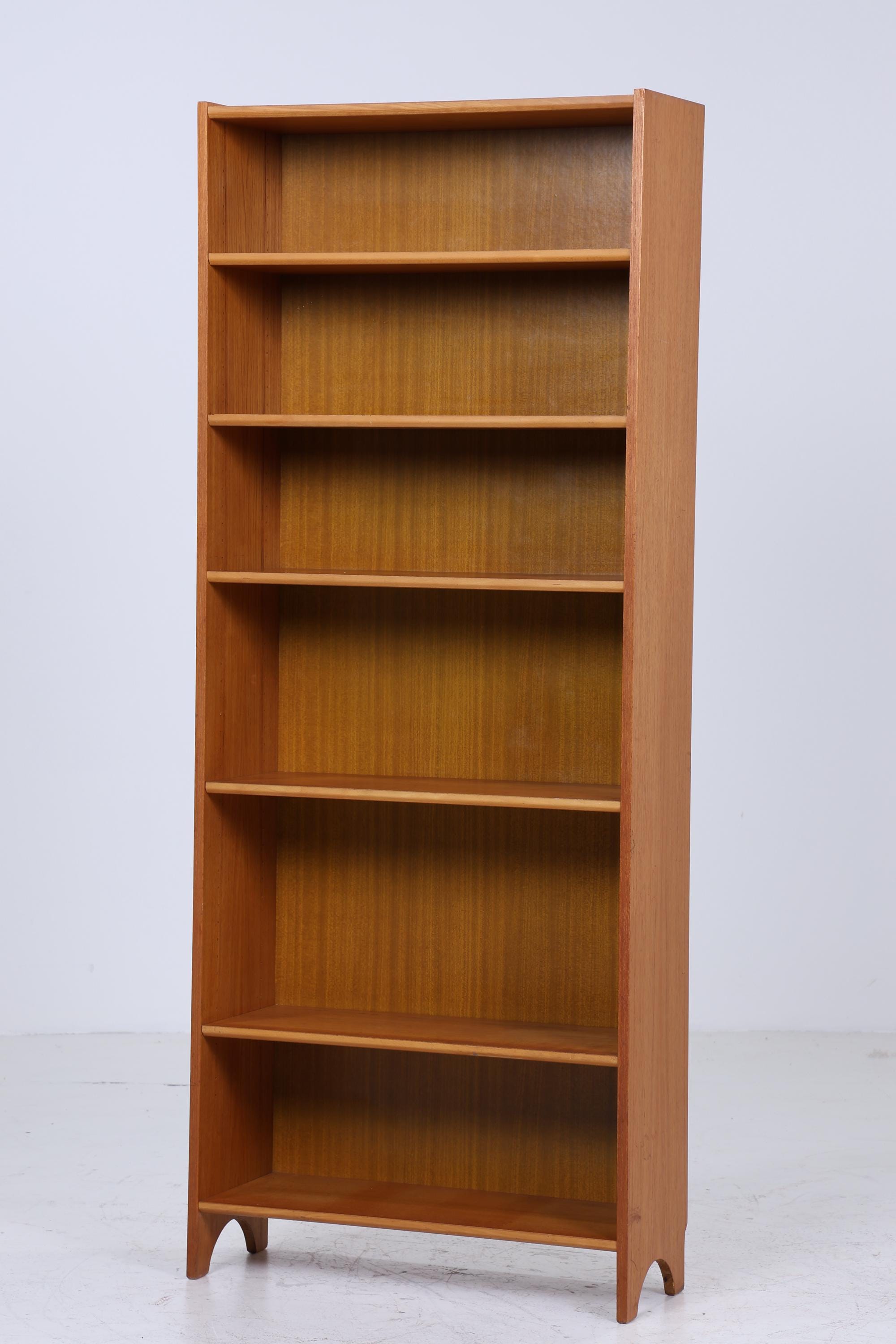 Mid Century Teak Bücherregal | Vintage Regal | 60er Retro Holz Aufbewahrung