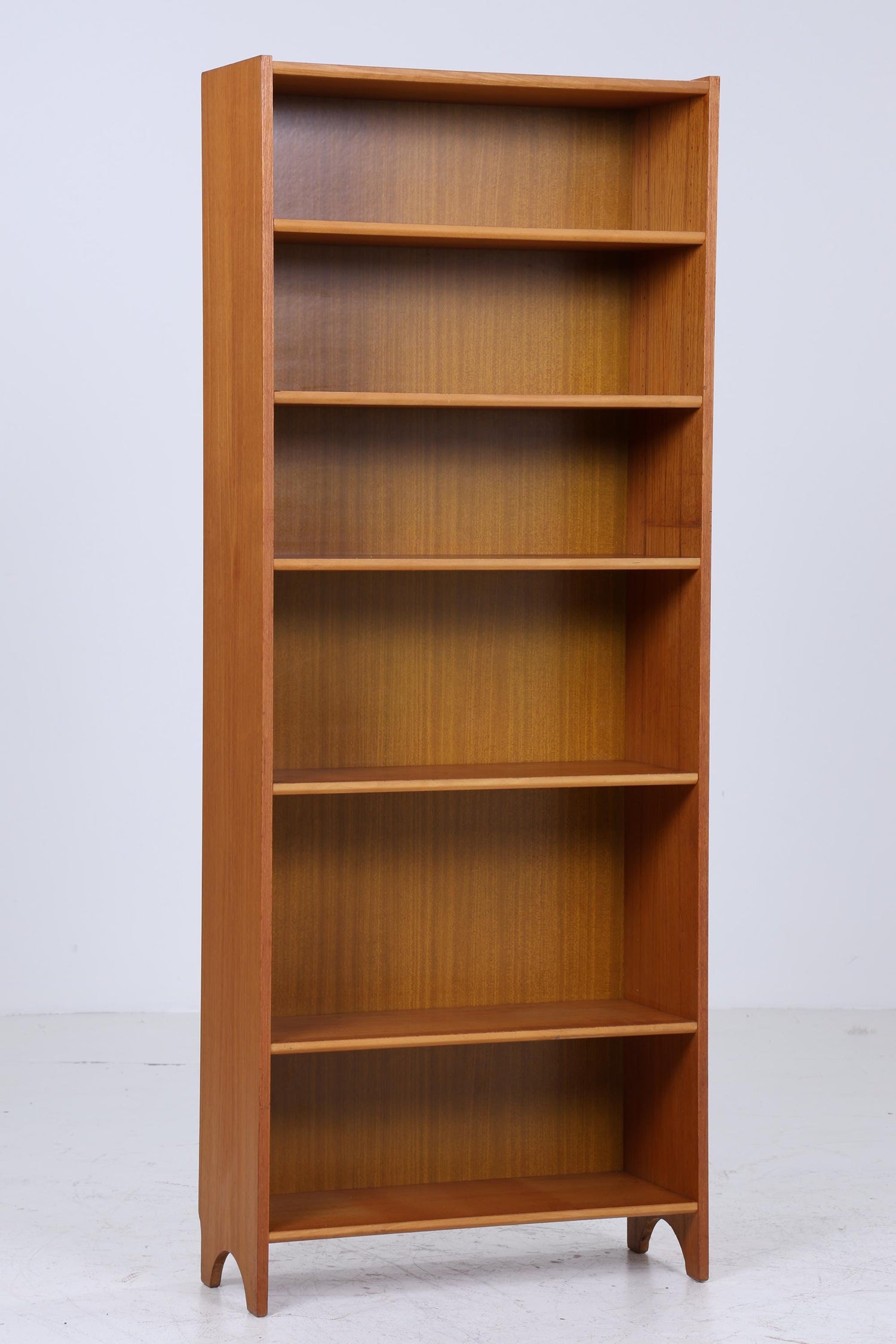 Mid Century Teak Bücherregal | Vintage Regal | 60er Retro Holz Aufbewahrung