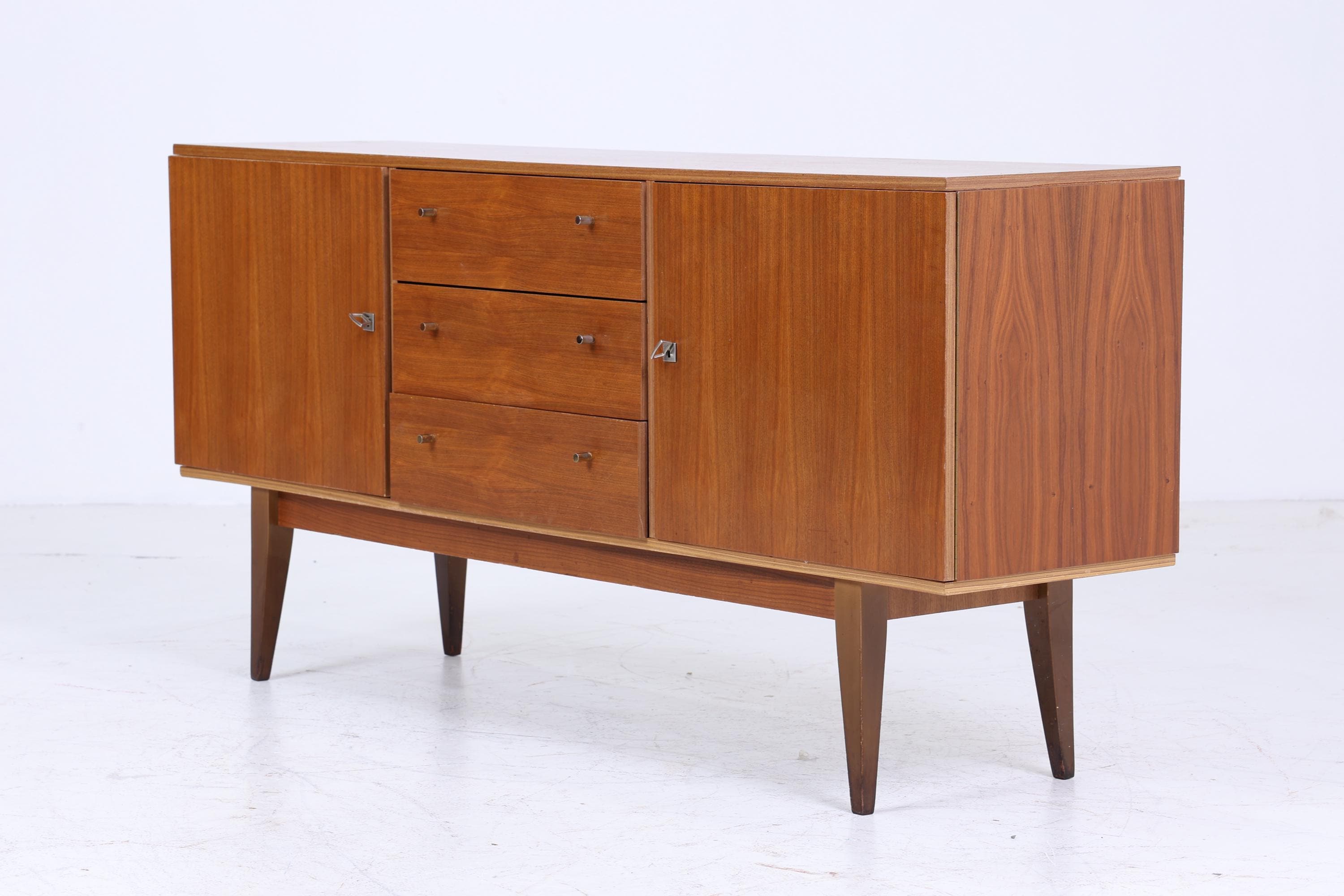 Mid Century Sideboard 60er Jahre | Mid Century Schubladen Anrichte Holz Aufbewahrung