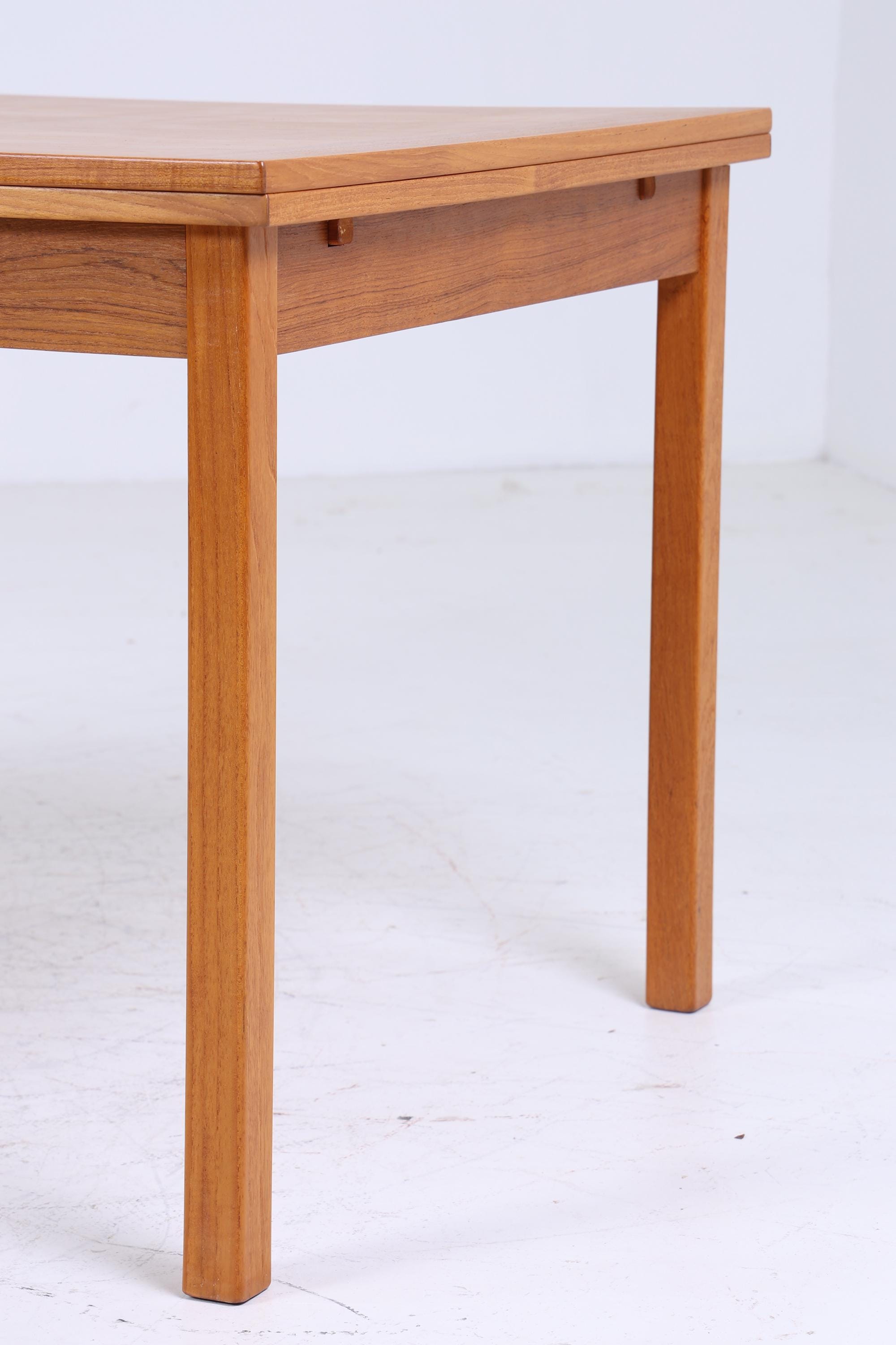 Hochwertiger Vintage Teak Küchentisch 60er Jahre | Mid Century Ausziehbarer Esstisch Tisch Retro