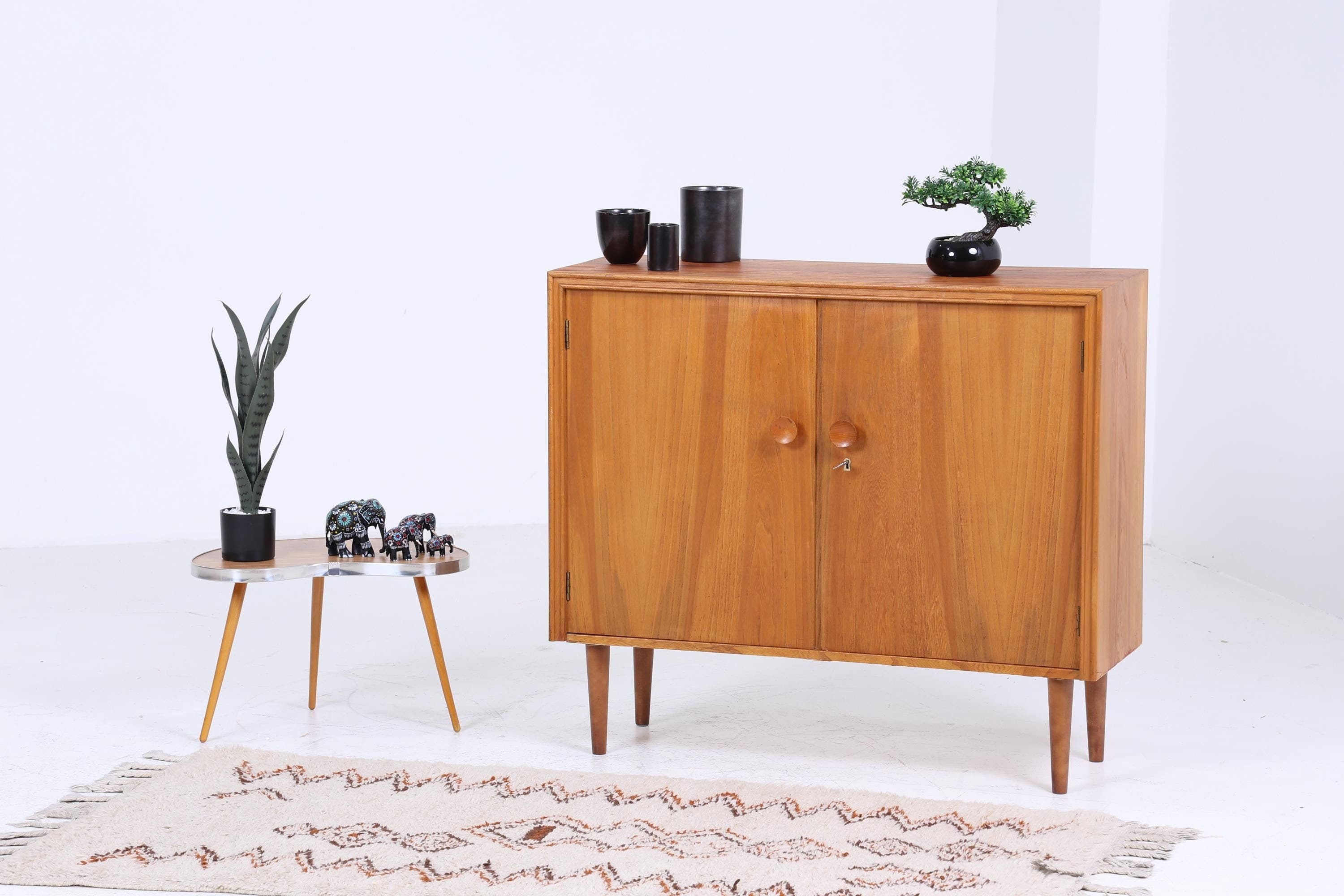 Vintage Kommode aus den 60ern | Mid Century Schrank Holz Aufbewahrung Retro 70er