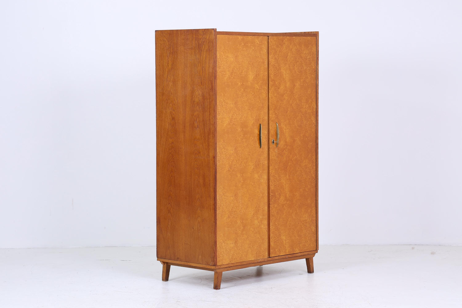 Vintage Wäscheschrank 60er Jahre | Mid Century Kleiderschrank Fächerschrank Retro Holz Schubladen Aufbewahrung