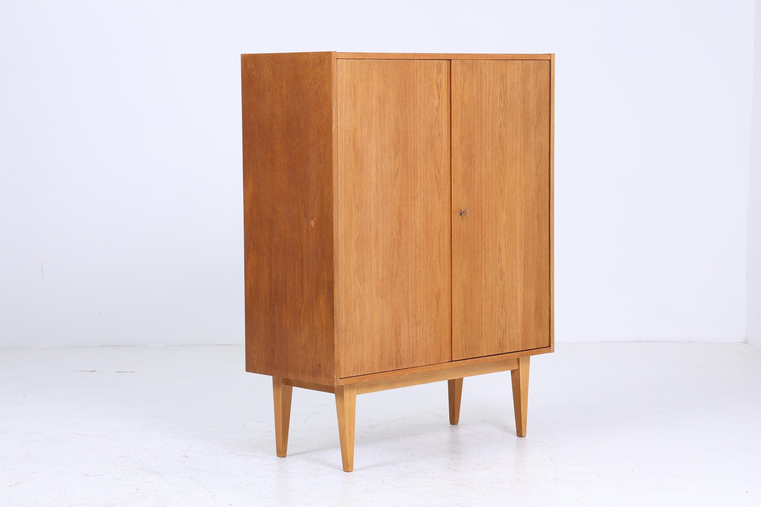 Hellerau Schrank 602/B 60er Jahre | Mid Century Wäscheschrank kleiner Kleiderschrank Vintage Fächerschrank Retro 70er