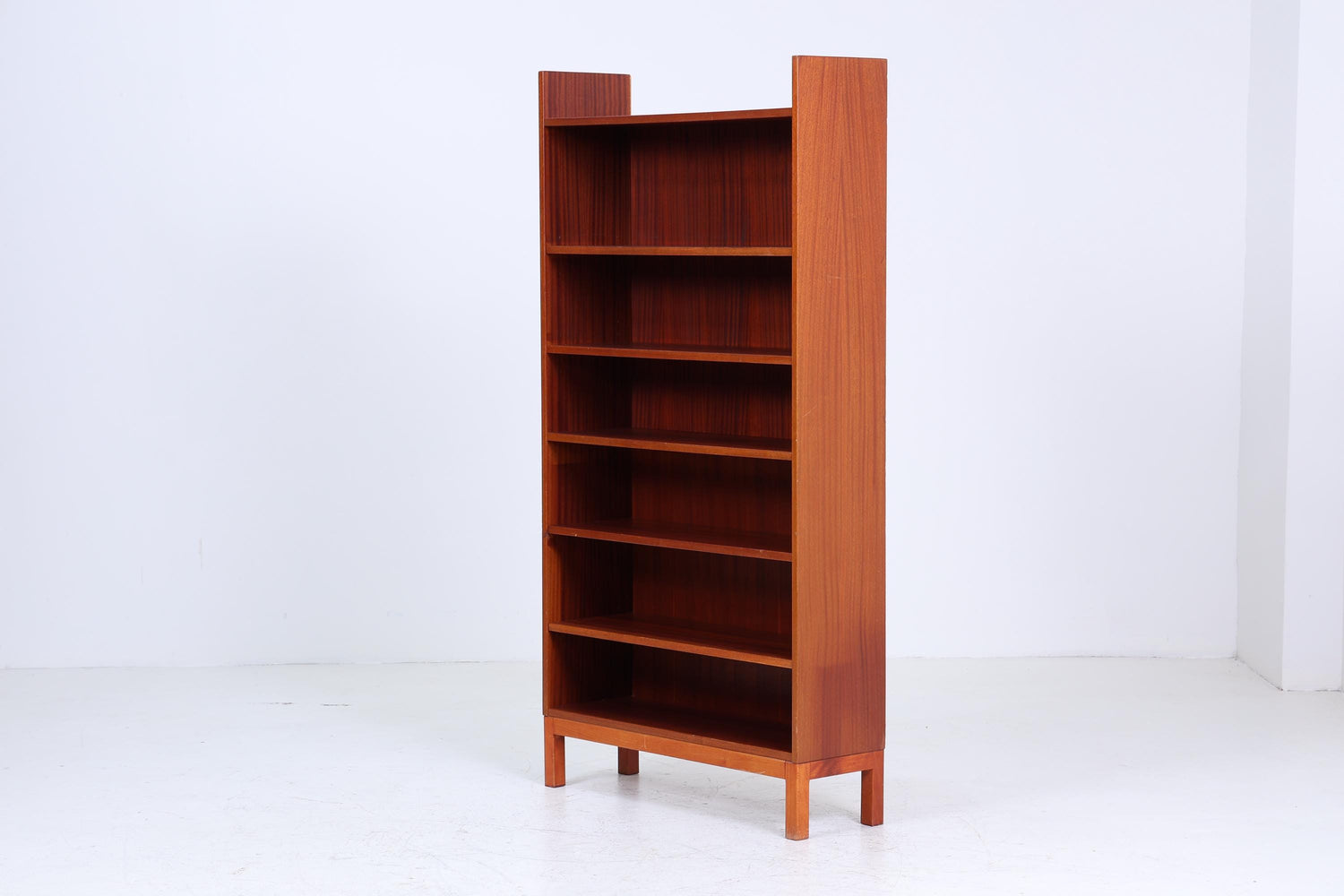 Vintage Mahagoni Bücherregal | Mid Century Regal | 60er Retro Holz Aufbewahrung