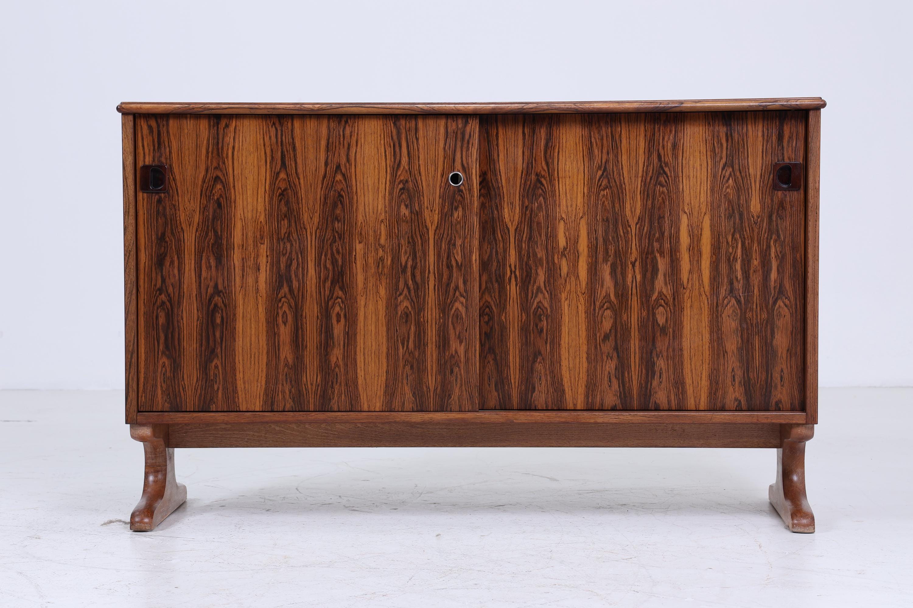 Vintage Kommode 60er | Mid Century Edler Holz Schrank Vintage Flur Holz Aufbewahrung