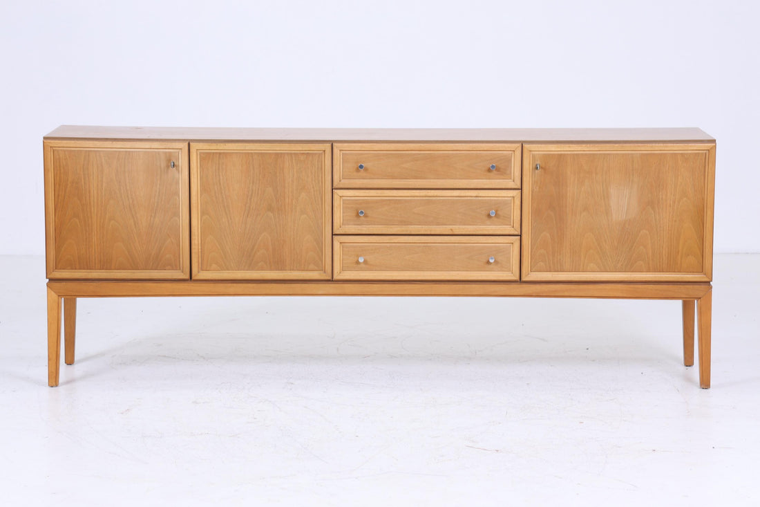 Palette Möbelwerk Sideboard 70er Jahre | Mid Century Nussbaum TV Board Schubladen Anrichte Schrank Retro 60er Holz Aufbewahrung