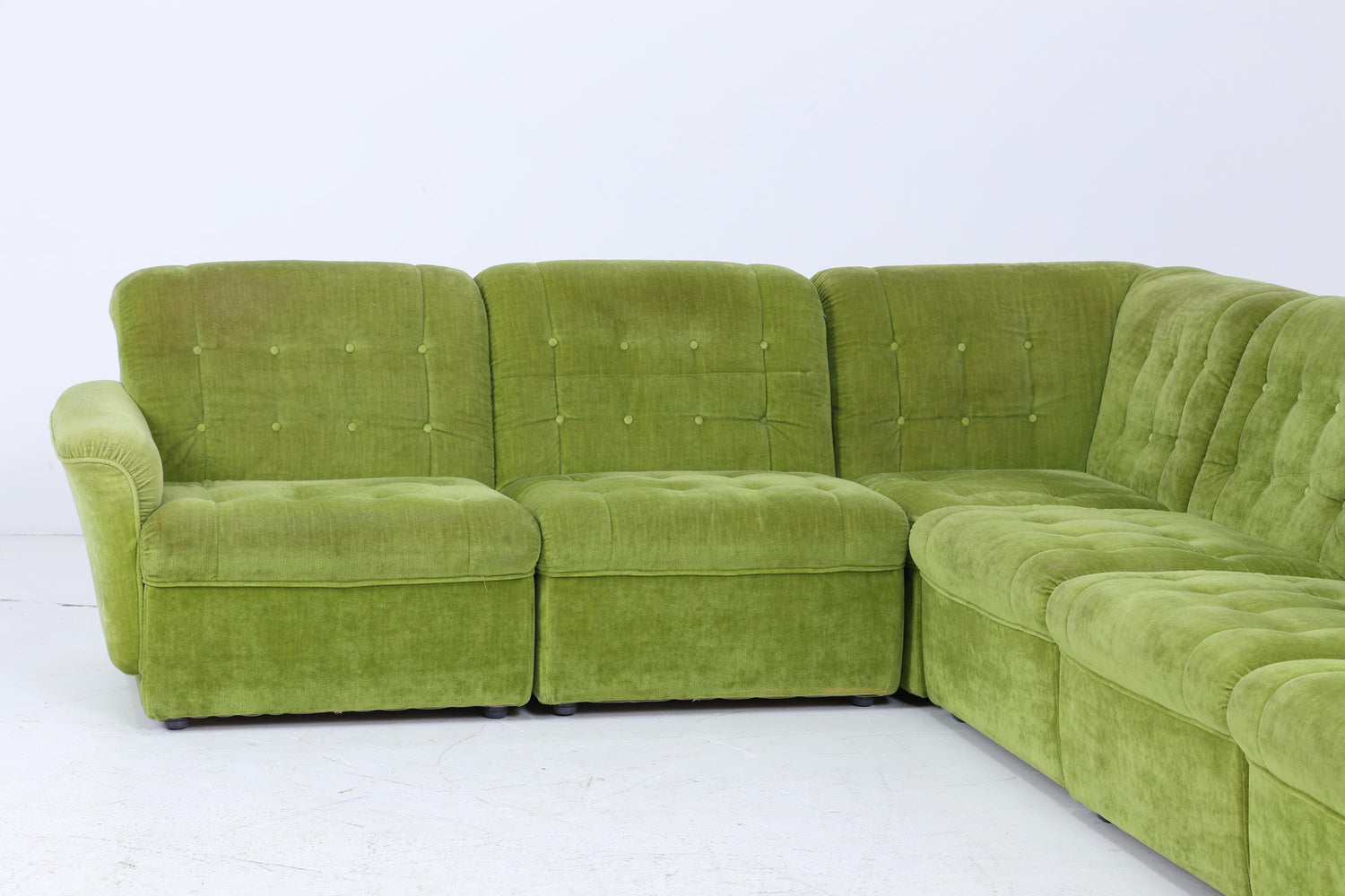 Vintage Modular Stoff Sofa 70er Jahre | Mid Century Couch Lounge Retro Sitzecke 60er