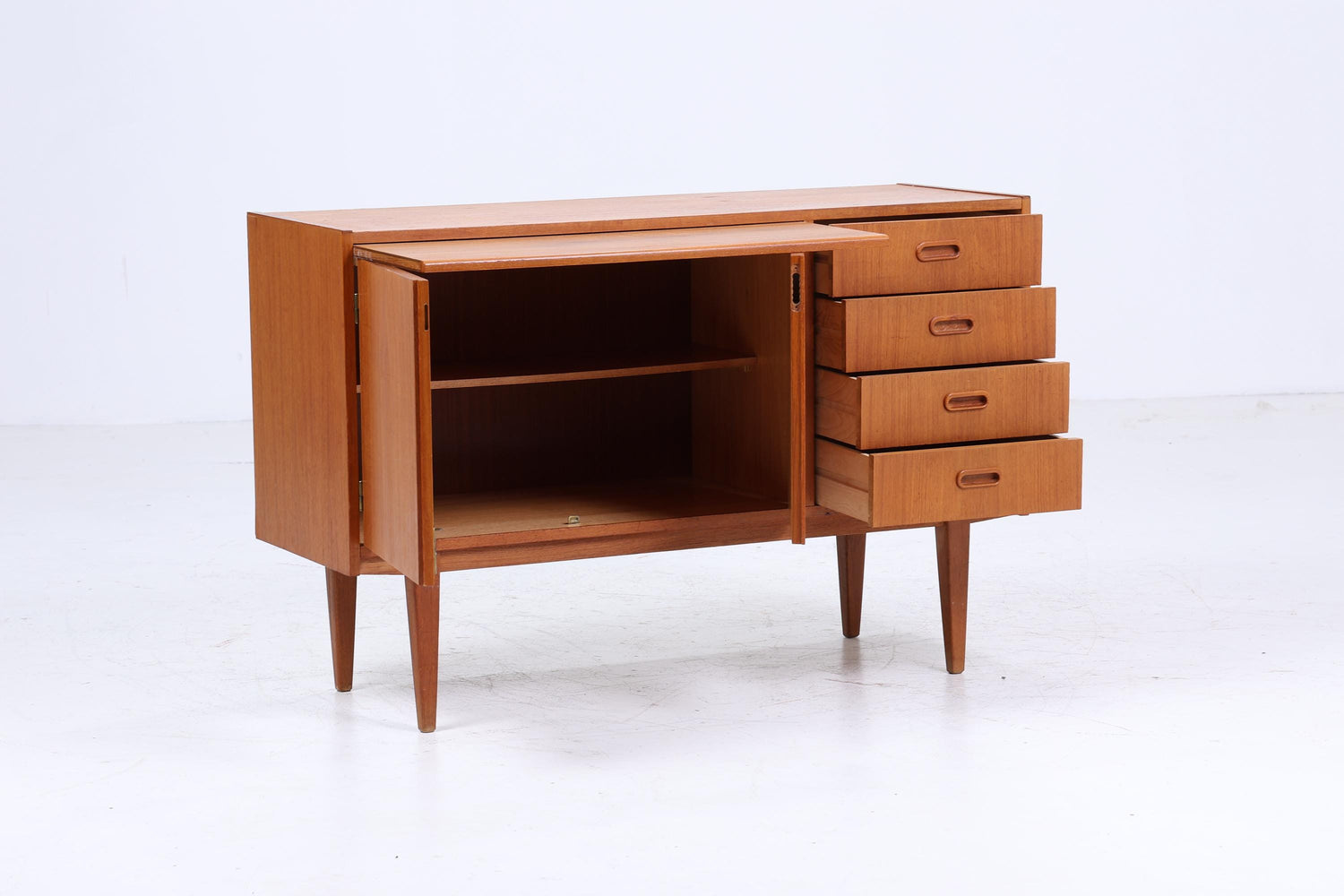 Vintage Kommode aus Teak | Mid Century Schubladen Schrank 60er Jahre Aufbewahrung Retro 70er Holz Sideboard