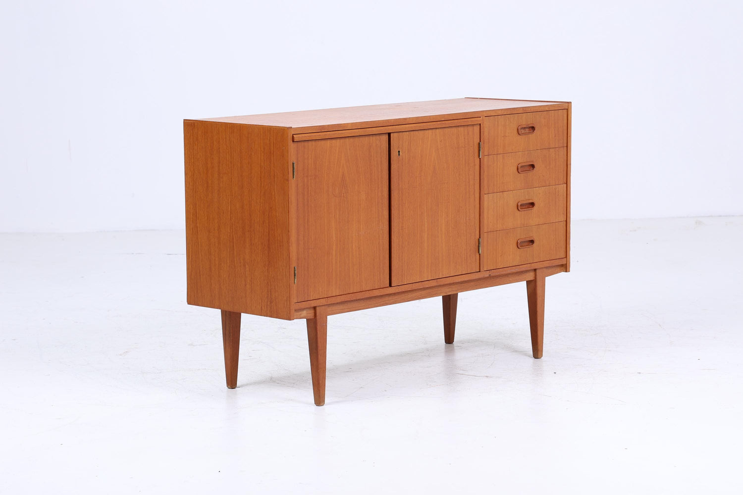 Vintage Kommode aus Teak | Mid Century Schubladen Schrank 60er Jahre Aufbewahrung Retro 70er Holz Sideboard