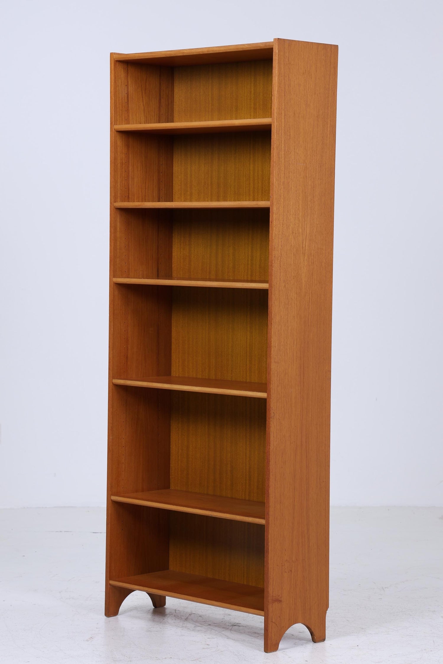 Mid Century Teak Bücherregal | Vintage Regal | 60er Retro Holz Aufbewahrung