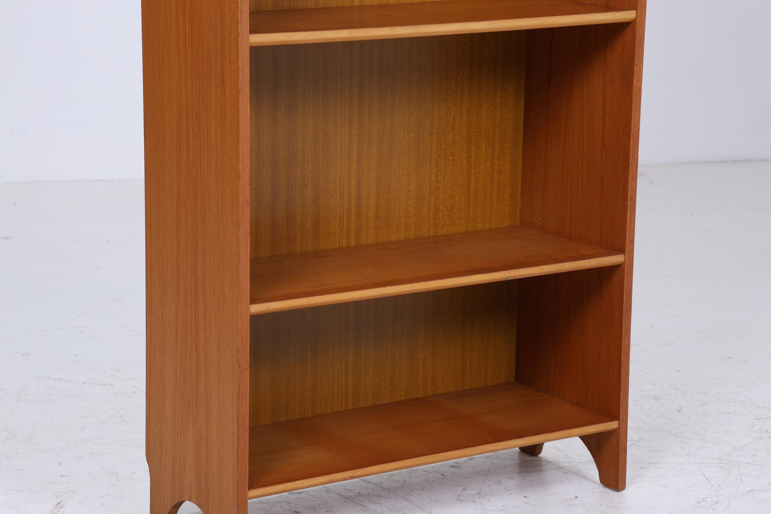 Mid Century Teak Bücherregal | Vintage Regal | 60er Retro Holz Aufbewahrung