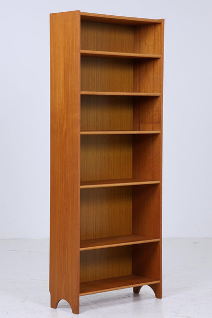 Mid Century Teak Bücherregal | Vintage Regal | 60er Retro Holz Aufbewahrung