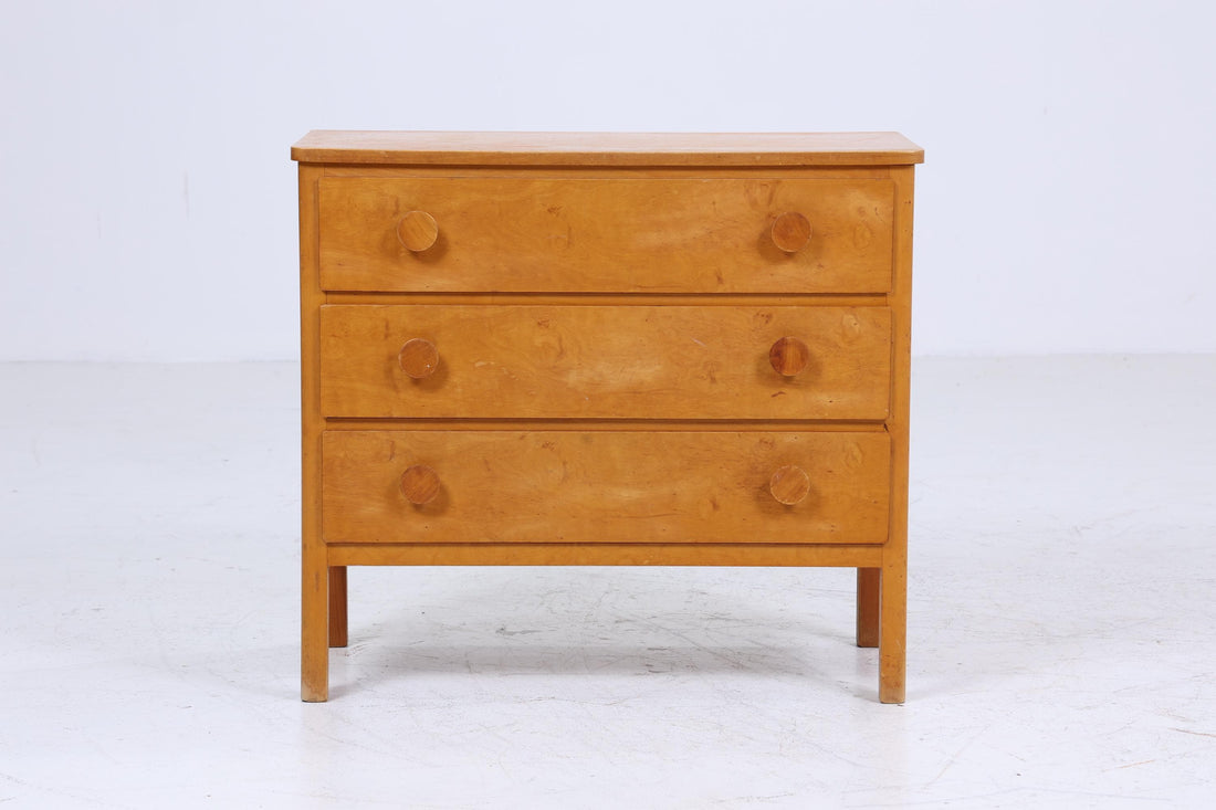 Mid Century Schubladen Kommode 60er | Vintage Schrank | Retro Holz Aufbewahrung