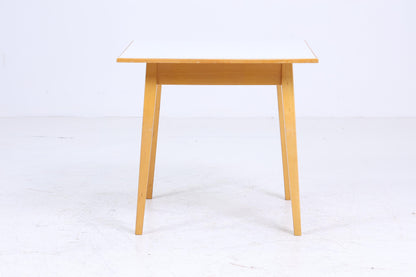 Kleiner Vintage Küchentisch 60er Jahre | Mid Century Esstisch Tisch Retro 70er Holz Resopal