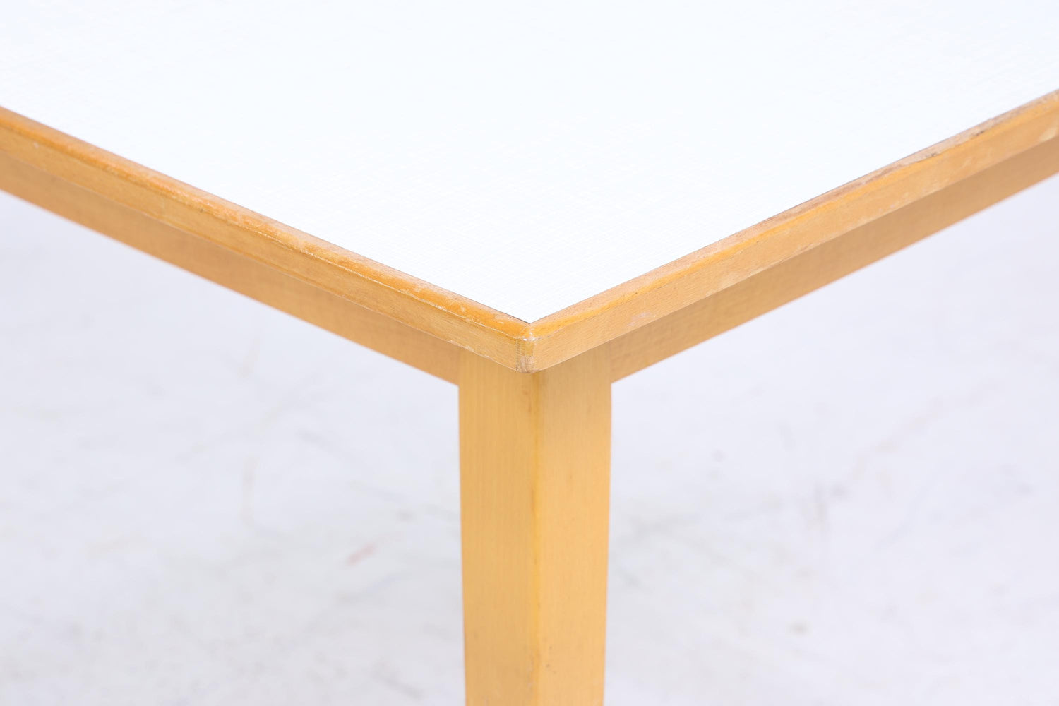 Kleiner Vintage Küchentisch 60er Jahre | Mid Century Esstisch Tisch Retro 70er Holz Resopal