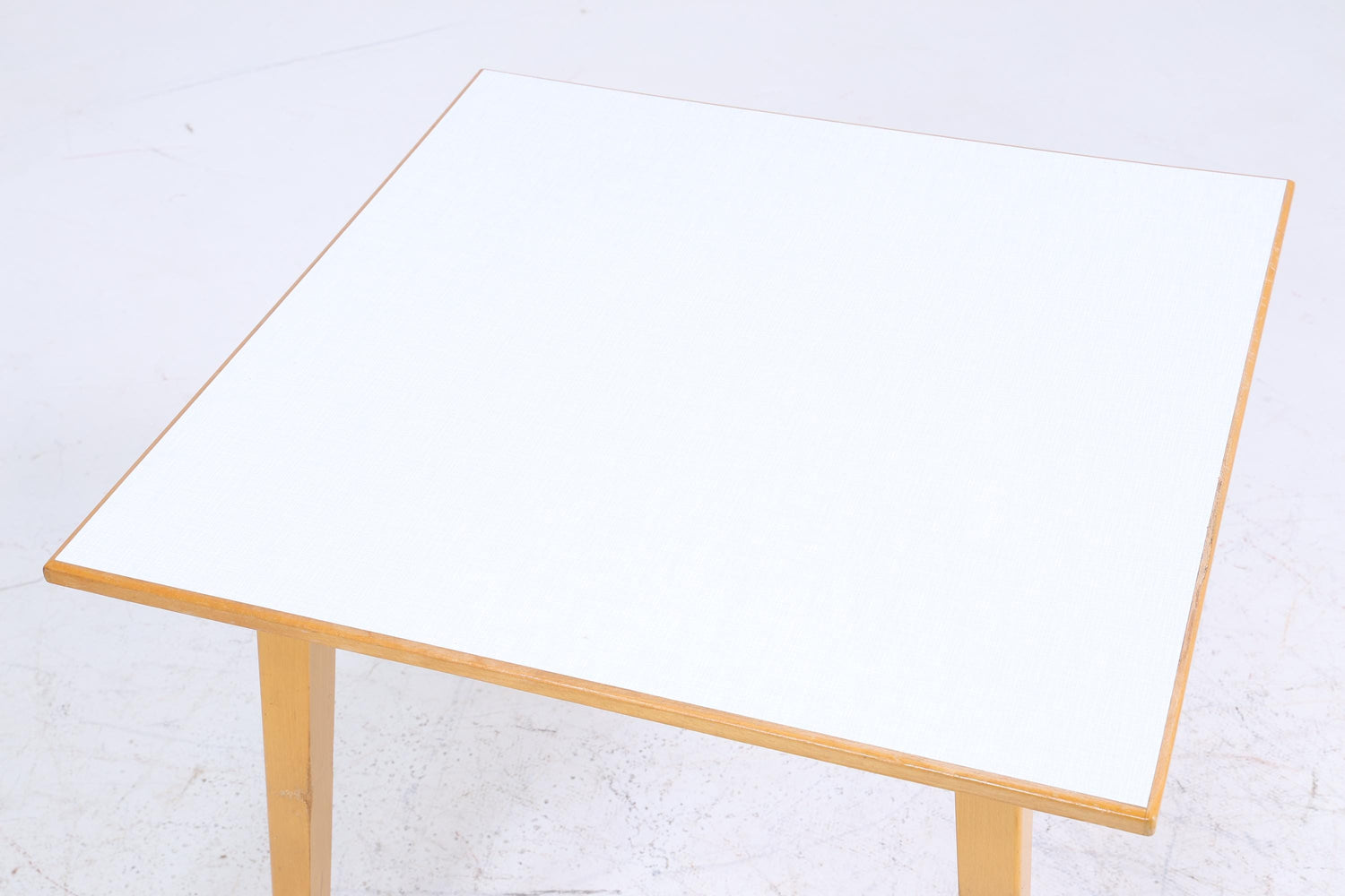 Kleiner Vintage Küchentisch 60er Jahre | Mid Century Esstisch Tisch Retro 70er Holz Resopal