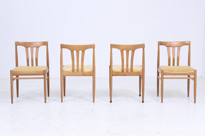 1v4 Vintage Holz Stühle aus den 60ern | Mid Century Küchen Stuhl Esszimmerstühle Vintage Retro