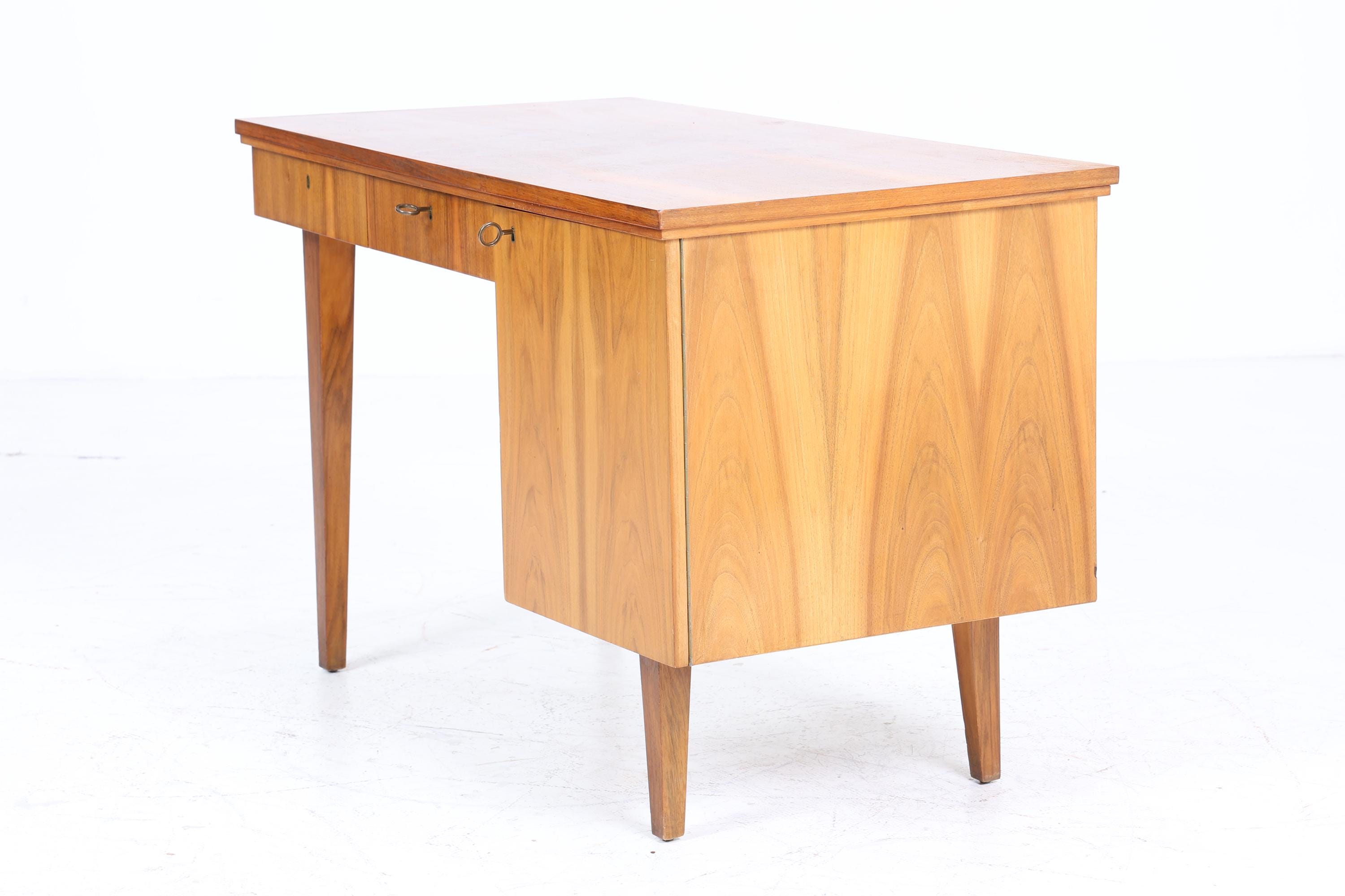 Vintage Schreibtisch von Brumax 60er Jahre | Mid Century Schubladen Arbeitstisch Bürotisch Tisch Retro Holz