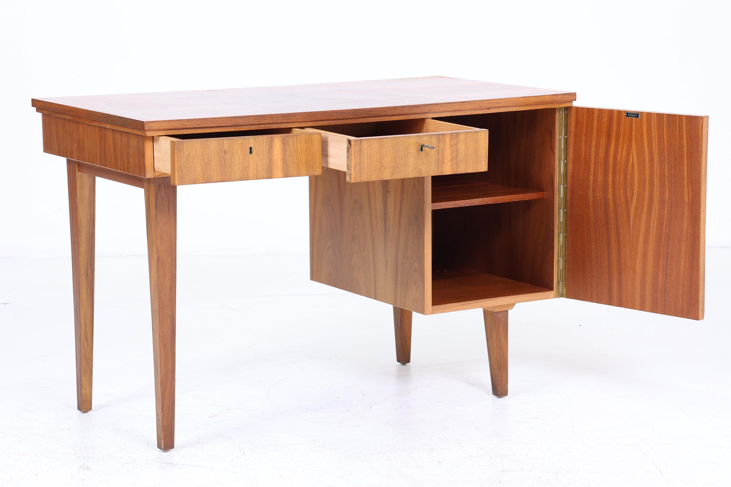 Vintage Schreibtisch von Brumax 60er Jahre | Mid Century Schubladen Arbeitstisch Bürotisch Tisch Retro Holz