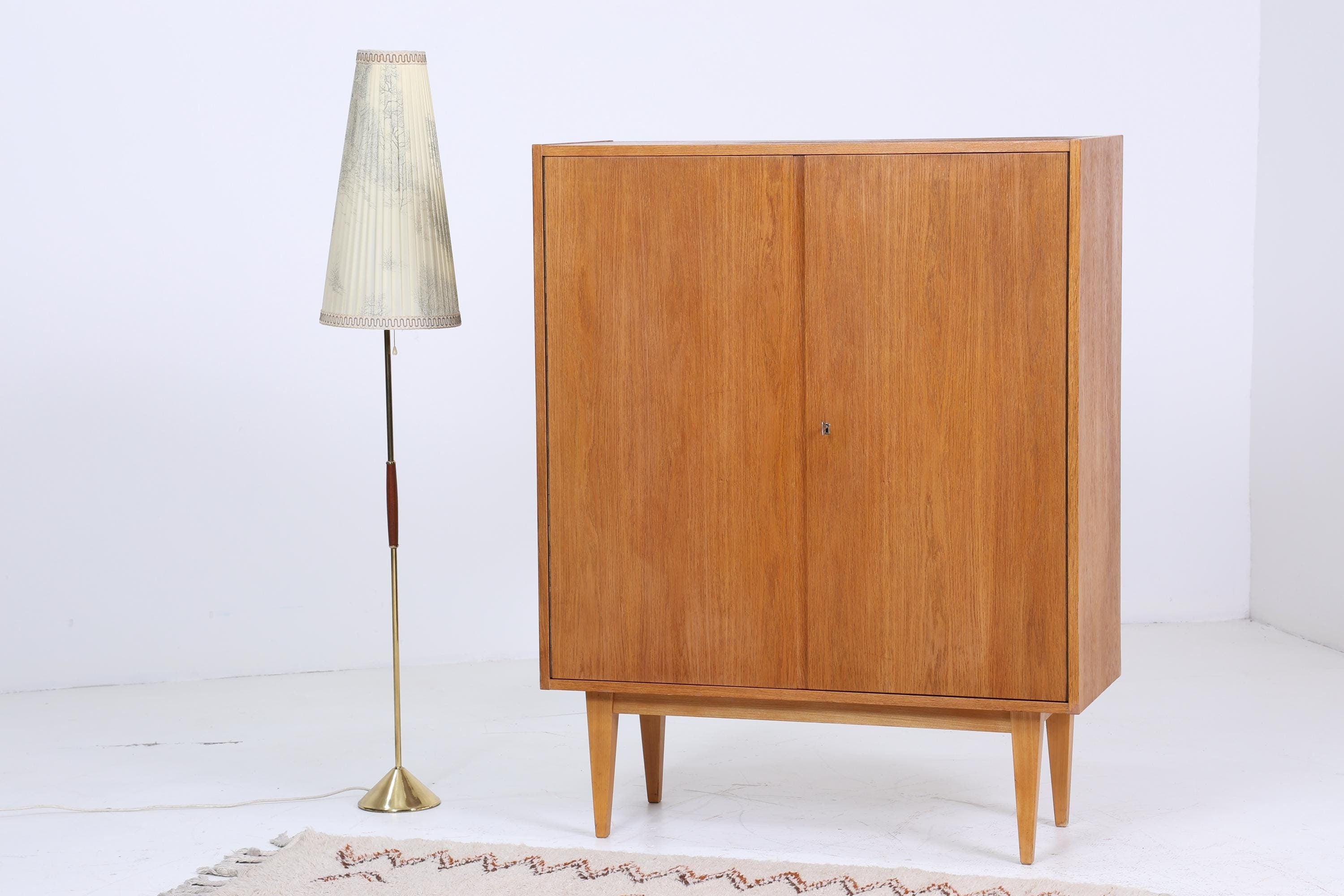 Hellerau Schrank 602/B 60er Jahre | Mid Century Wäscheschrank kleiner Kleiderschrank Vintage Fächerschrank Retro 70er