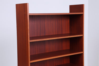 Vintage Mahagoni Bücherregal | Mid Century Regal | 60er Retro Holz Aufbewahrung