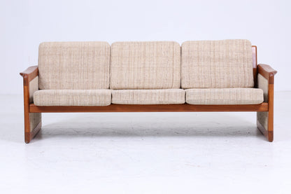 Vintage Teak Sofa von Dyrlund 60er Jahre | Mid Century Couch Stoff Daybed Lounge Retro 70er