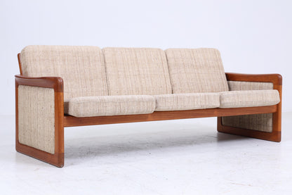 Vintage Teak Sofa von Dyrlund 60er Jahre | Mid Century Couch Stoff Daybed Lounge Retro 70er