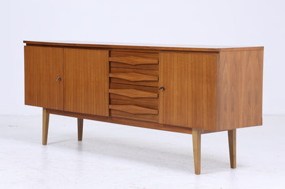 Mid Century Sideboard 60er Jahre | Vintage Schubladen Anrichte Holz Aufbewahrung