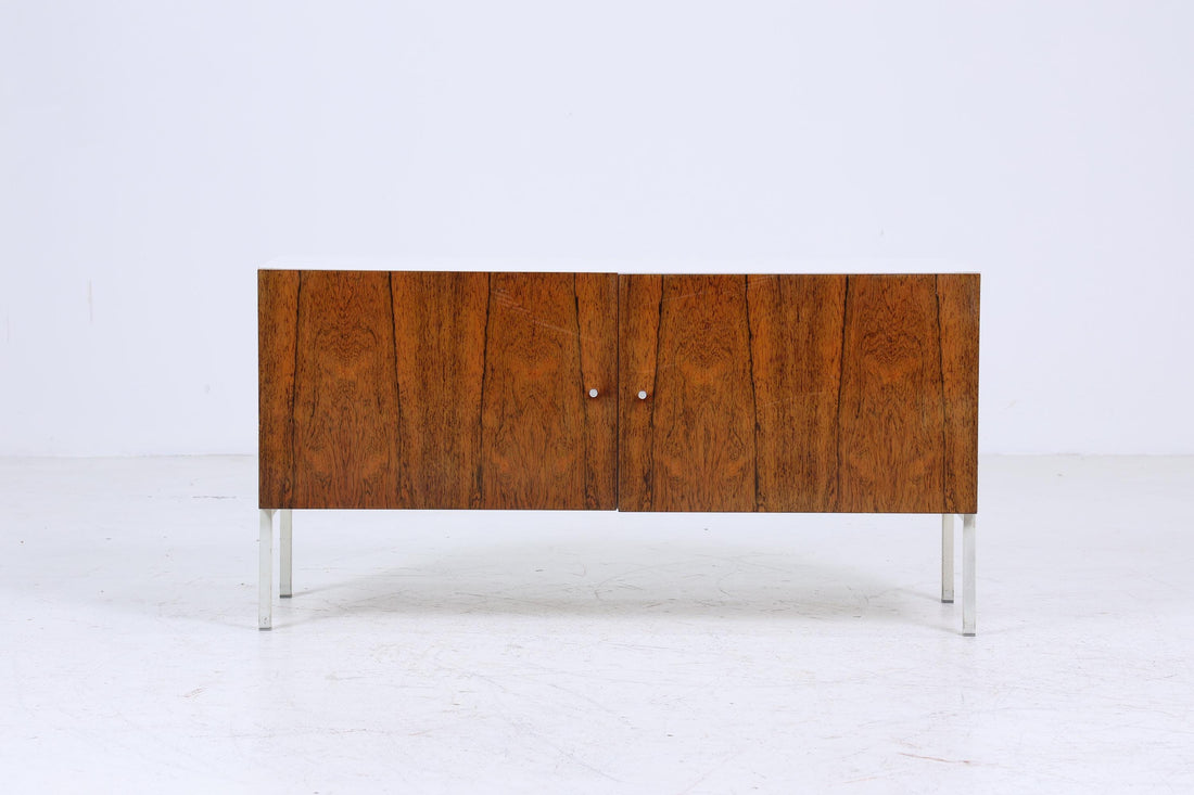Interlübke Vintage Chest of Drawers | Mid-Century Cabinet | Retro Rosewood White Wood Storage