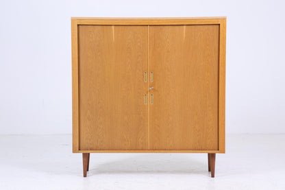 Werner Stehroll Rollladenschrank 60er Jahre | Mid Century Vintage Schrank Bücherschrank Highboard Holz Aufbewahrung Aktenschrank